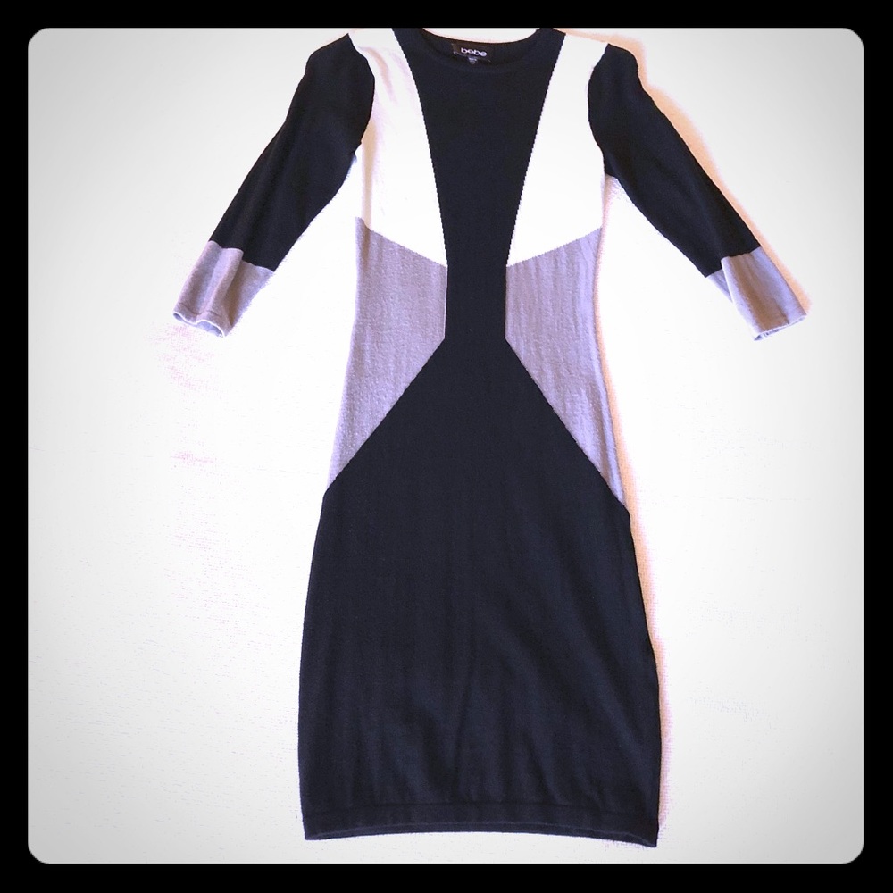Bebe color block dress